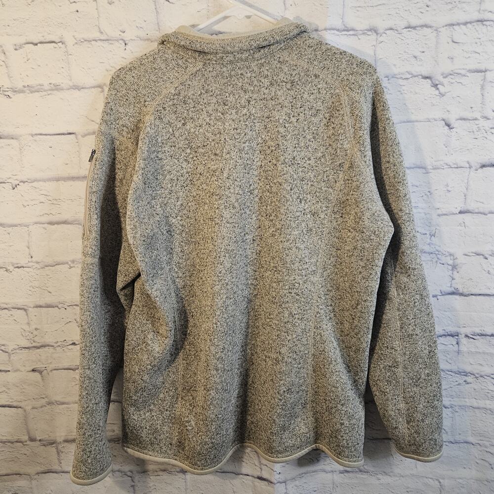 Patagonia Better Sweater 1/4 Zip Fleece Pullover Women's XL Oatmeal Beige Jacket - Picture 3 of 7